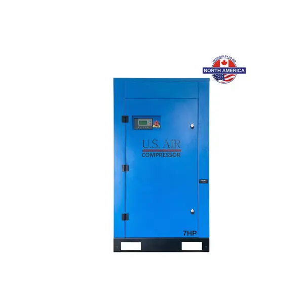 7 HP US AIR CENTER Rotary Screw Compressor With Built in Dryer And Tank  | 3 Phase | 208-230 Volts | 29 CFM