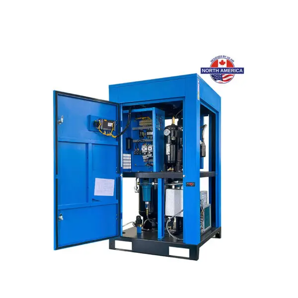 7 HP US AIR CENTER Rotary Screw Compressor With Built in Dryer And Tank  | 3 Phase | 208-230 Volts | 29 CFM - Image 4