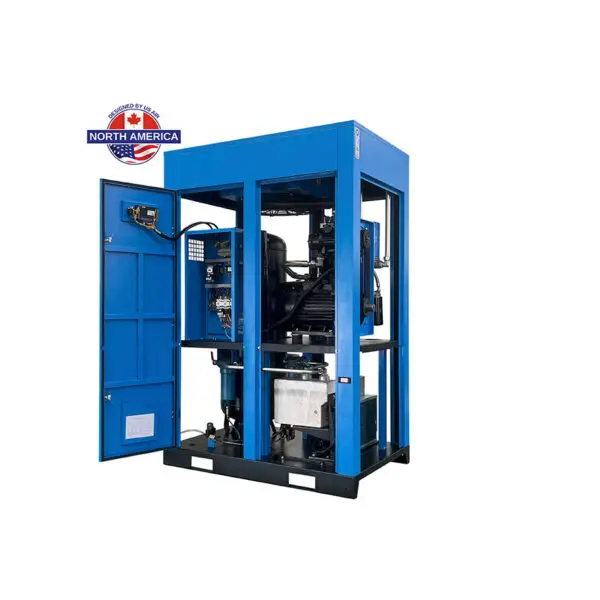 20 HP US AIR CENTER -VSD- Rotary Screw Compressor With Built in Dryer And Tank | 1-3 Phase | 208-600 Volts | 86 CFM - Image 3