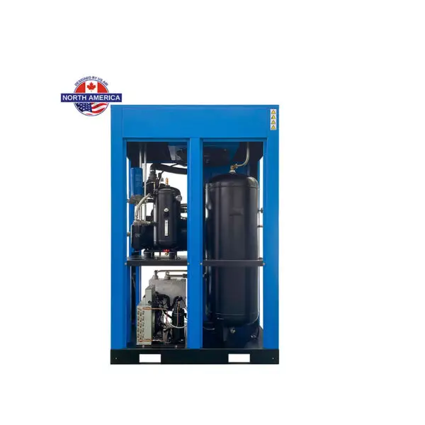 20 HP US AIR CENTER Rotary Screw Compressor With Built in Dryer And Tank | 3 Phase | 208-600 Volts | 86 CFM - Image 3